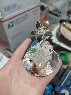 handcrafted glass figurine similar to those produced by Dura-Best Creations,